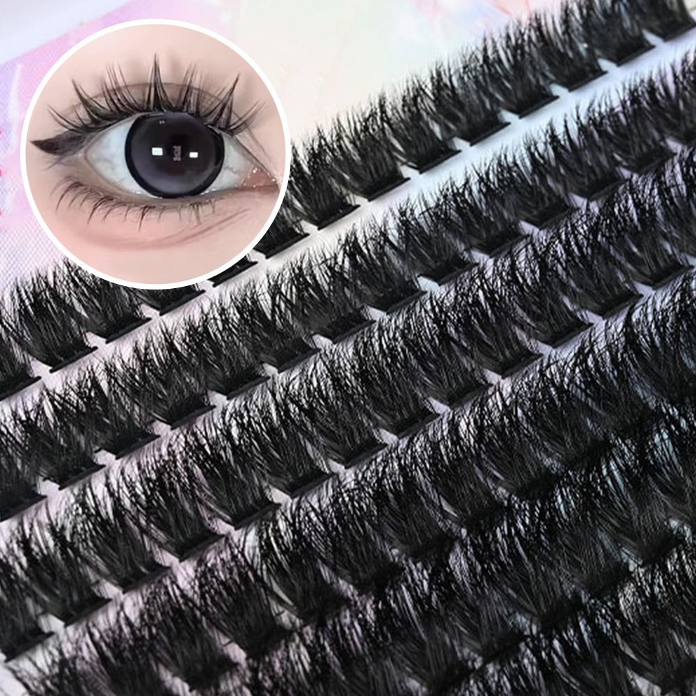 False Eyelashes Natural - ขนตาปลอมแบบธรรมชาติ ดีไซน์เป็นช่อแบบ Wispy 3 มิติ ขนตาปลอมมิงค์