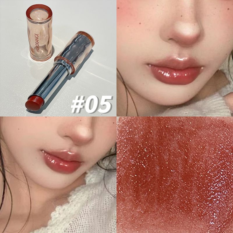 Beauty Makeup Light - HERORANGE ลิปสติกเนื้อบางเบา ละเอียดอ่อนและสวยงาม แต่งหน้าแบบบาง ลิปกลอส ให้ความชุ่มชื้นยาวนานไม่ซีดจาง