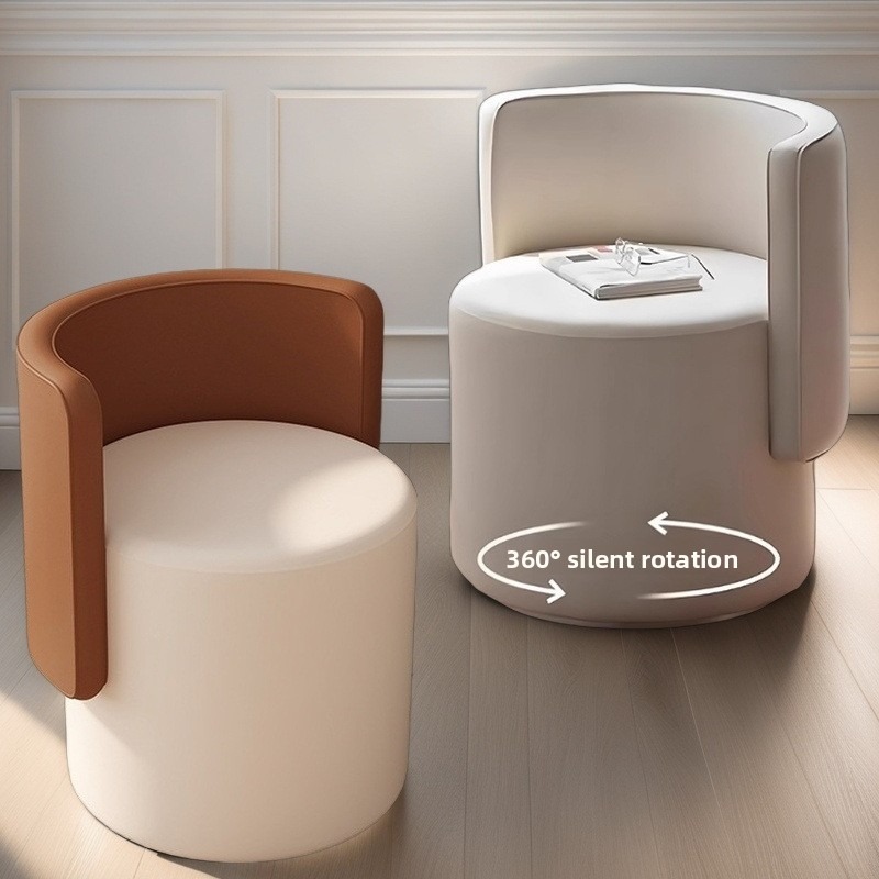 Beauty Makeup Chair - เก้าอี้แต่งหน้าพรีเมียมสำหรับห้องนอนหลัก เก้าอี้แต่งตัวพร้อมพนักพิงเรียบง่าย เก้าอี้แต่งหน้าสำหรับโต๊ะเครื่องแป้ง เก้าอี้แต่งหน้าสำหรับบ้าน