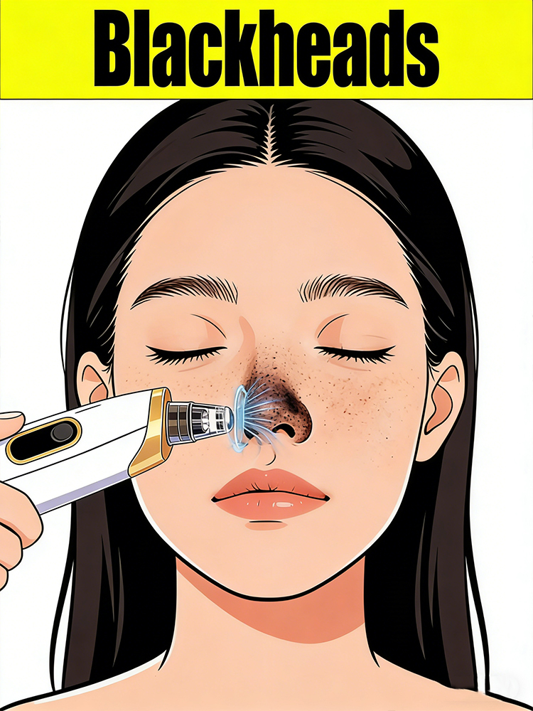 Pore Vacuum - เครื่องดูดสิวเสี้ยนและทำความสะอาดรูขุมขน เครื่องดูดสิวสีดำ เครื่องดูดสิวเสี้ยนไฟฟ้าสำหรับทำความสะอาดผิวหน้า