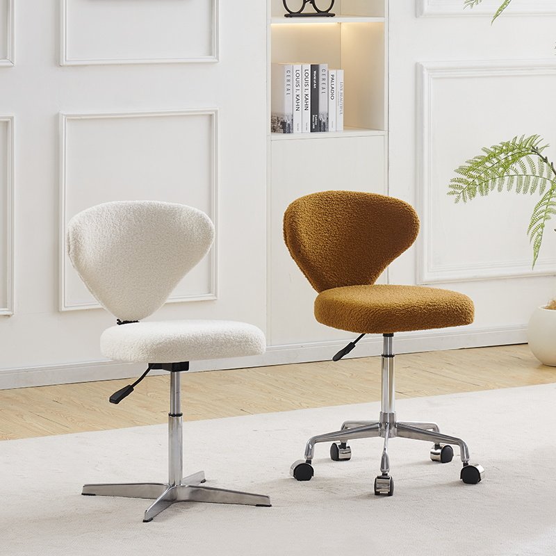 Beauty Makeup Chair - เก้าอี้แต่งหน้าแบบน่ารักสำหรับห้องนอนเด็ก เก้าอี้ไม้สำหรับสำนักงาน เก้าอี้แต่งหน้าสไตล์โมเดิร์น เก้าอี้แต่งหน้าสุดแปลกตา เฟอร์นิเจอร์หรูหรา