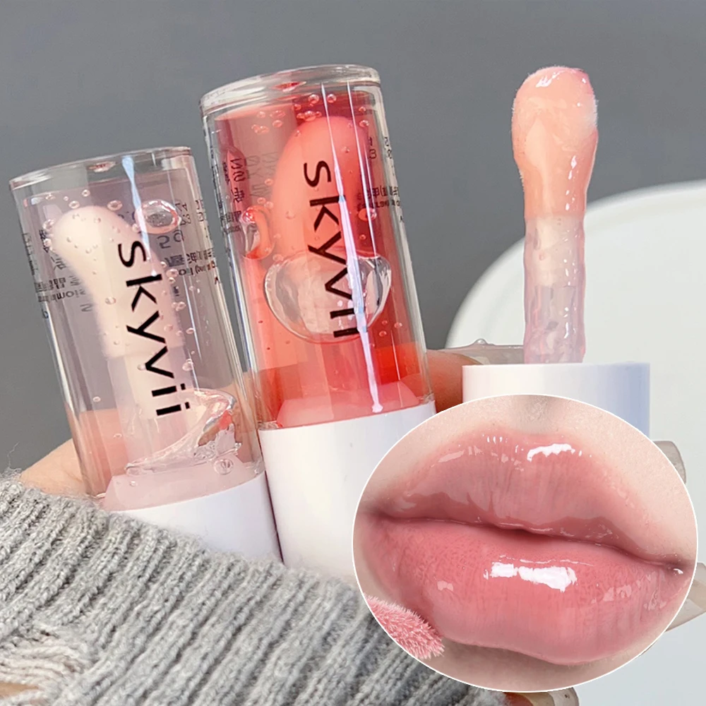 Lip Gloss Plumping - กันน้ํา Crystal Jelly Lip Oil Lasting