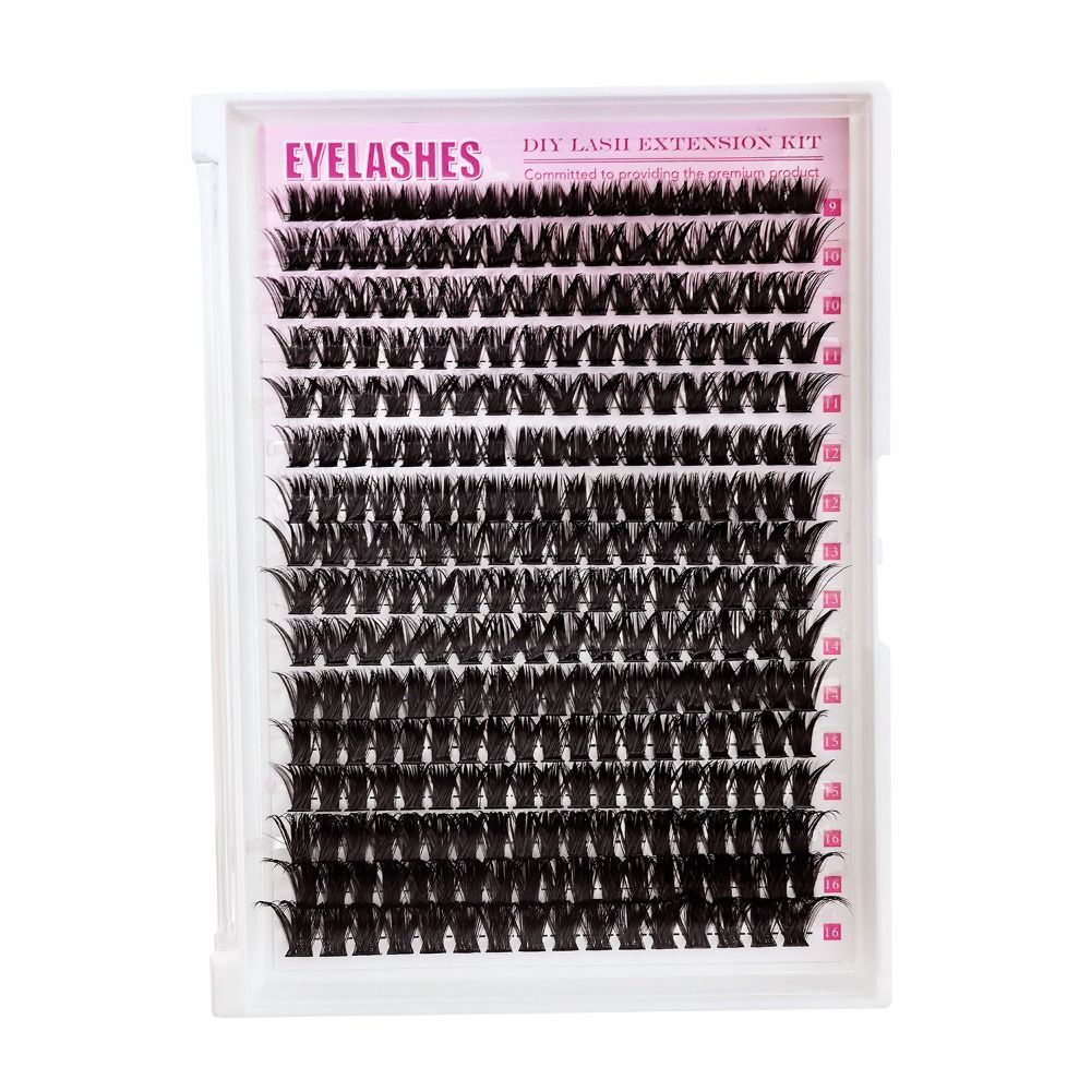 False Eyelashes Natural - ชุดต่อขนตาปลอมแบบธรรมชาติ ดีไซน์แบบกลุ่ม ติดง่าย ไม่ต้องใช้กาว ขนตาแบบ Wispy