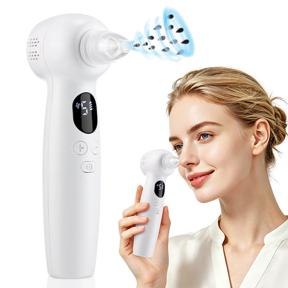 Pore Vacuum - เครื่องดูดฝุ่นกำจัดสิวหัวดำพร้อมการประคบร้อน 5 ระดับการดูด 3 โหมดความร้อน 4