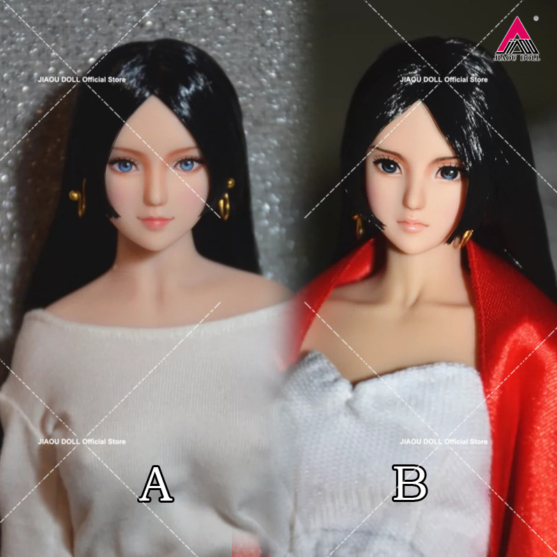 Beauty Real Makeup - หัวตุ๊กตาสาวสวย 1/6 แบบ Obitsu สำหรับตัวละครอนิเมะ ผมสีดำ