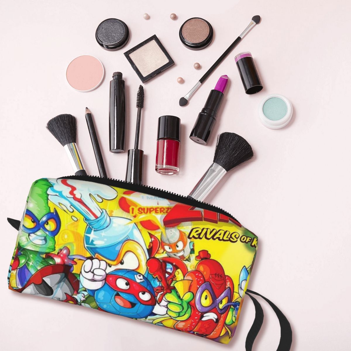 Beauty Makeup Game - ใหม่ซุปเปอร์ซิงส์การ์ตูนเกมซุปเปอร์ซิงส์กระเป๋าแต่งหน้าออแกไนเซอร์จัดเก็บเครื่องสำอางด็อปป์ คิทสำหรับผู้หญิงความงามกระเป๋าใส่ดินสอสำหรับเดินทาง