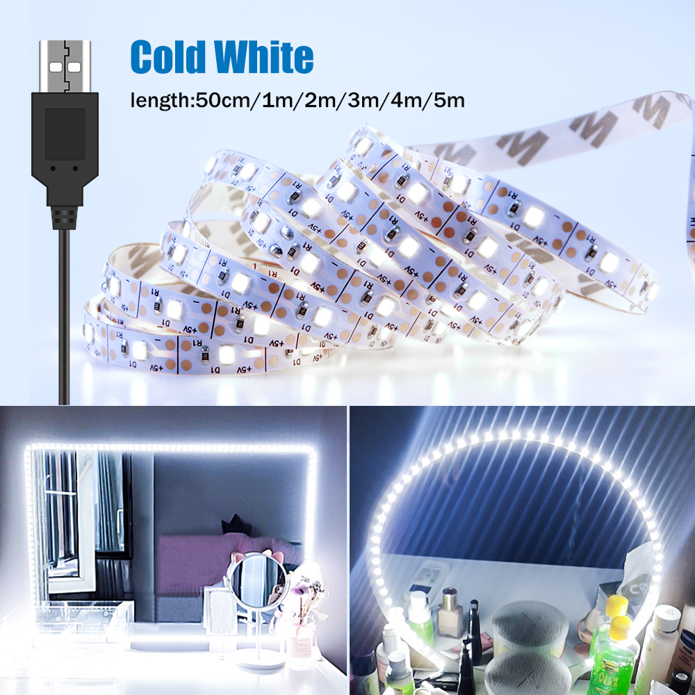 Beauty Makeup Light - DC5V LED แต่งหน้ากระจก Light Strip USB