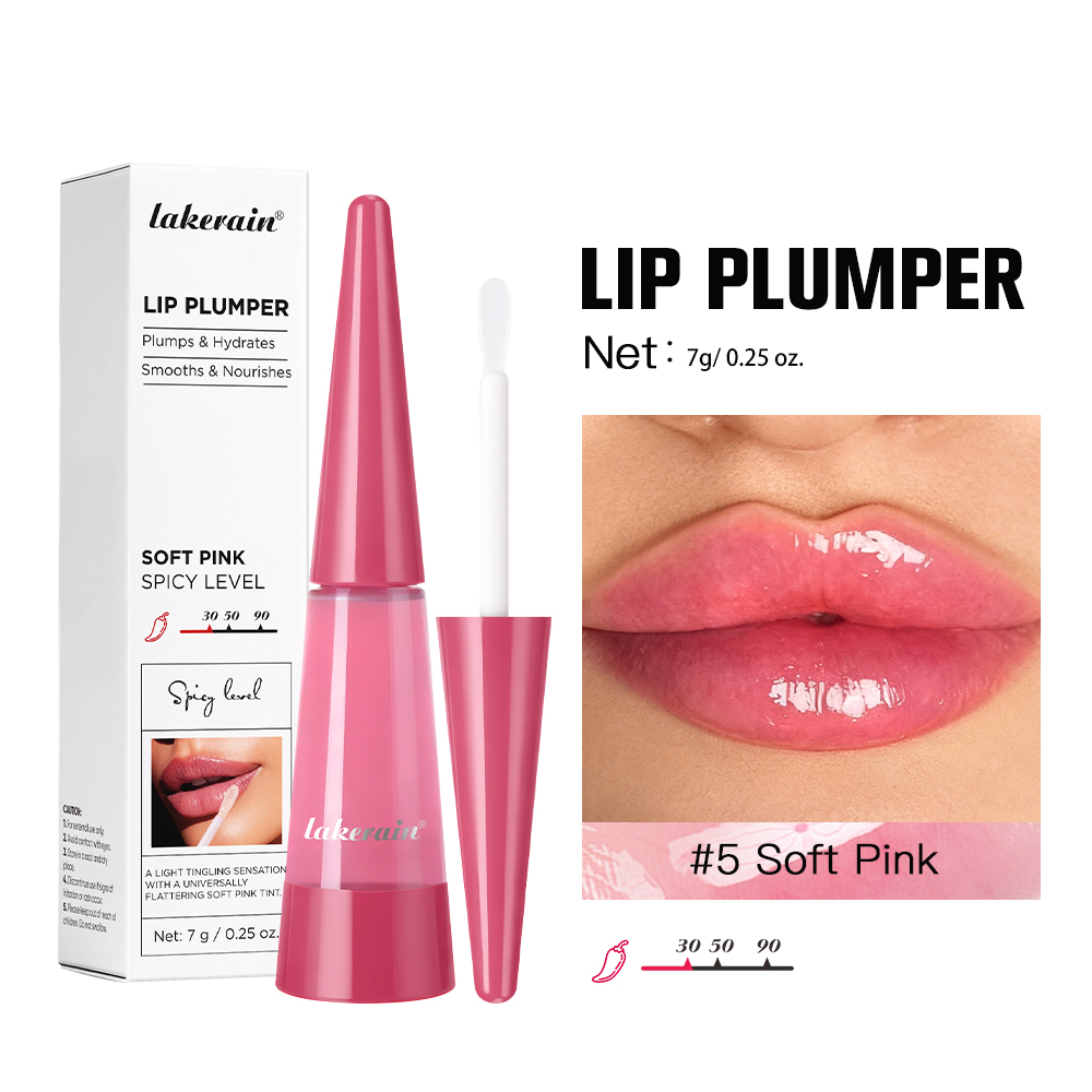 Lip Gloss Plumping - ลิปพลัมเพอร์ เครื่องสำอางเกาหลี บำรุงริมฝีปาก ให้ความชุ่มชื้น ฉ่ำวาว ไม่มีน้ำหอม