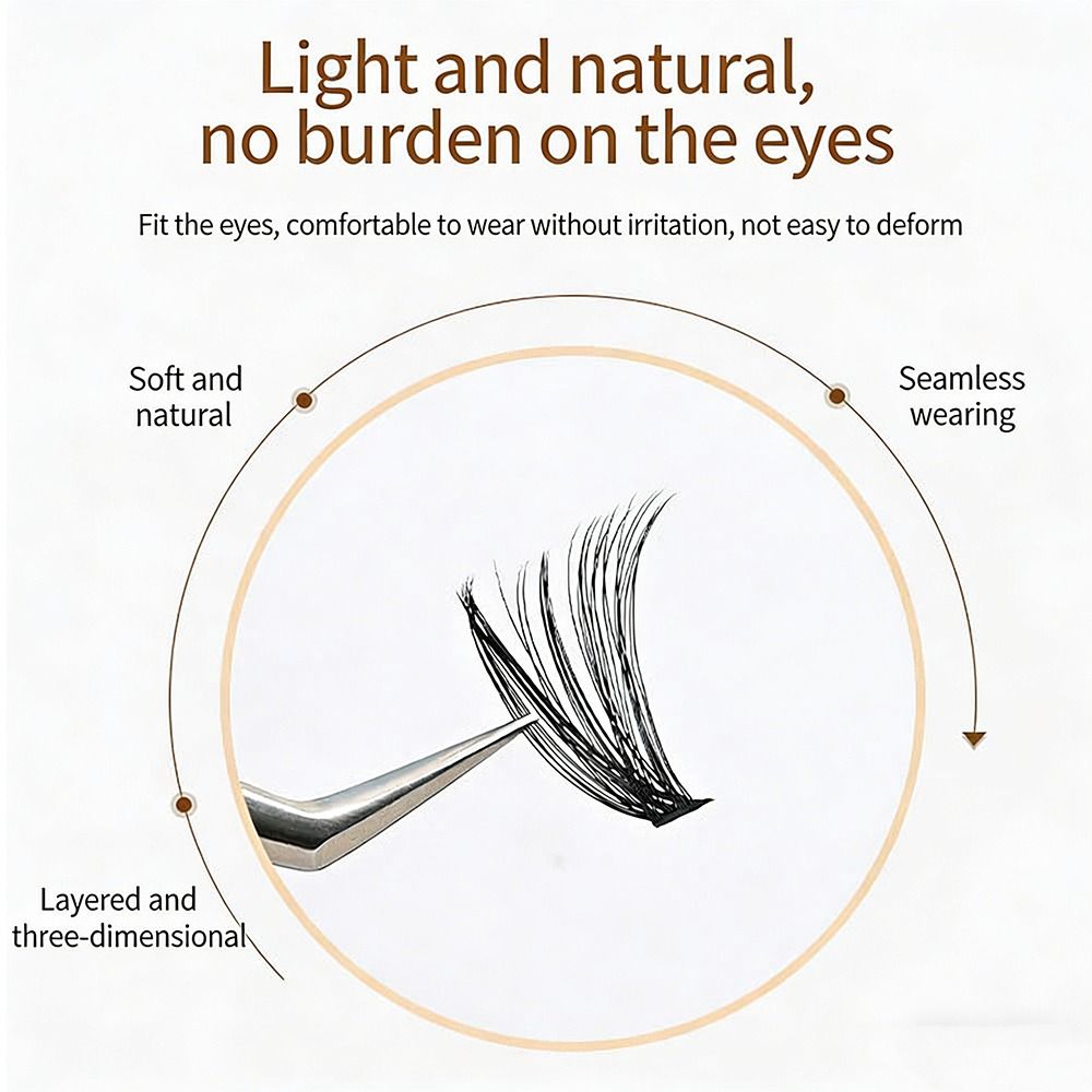 False Eyelashes Natural - ขนตาปลอมแบบธรรมชาติ ติดแน่น ทนนาน สไตล์ Wispy 3