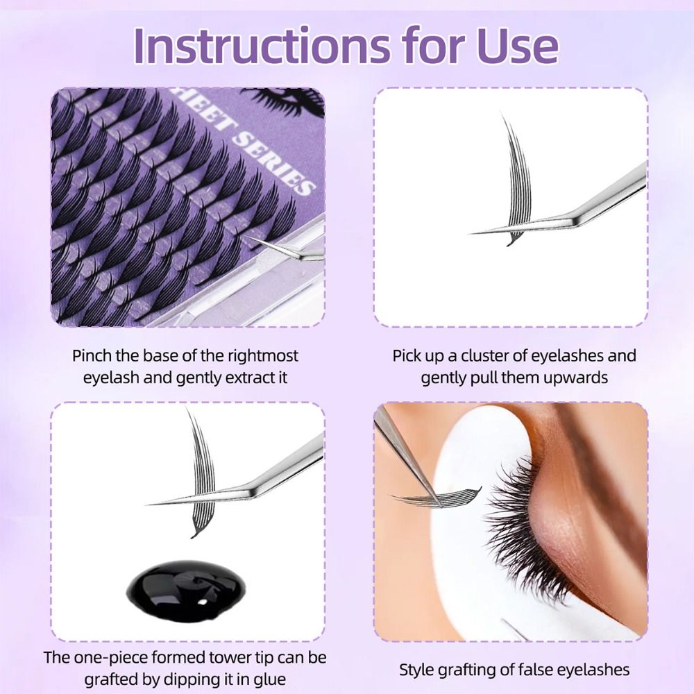 ขนตาปลอมแบบต่อ 132/240 กลุ่ม ข - False Eyelashes Natural บทวิจารณ์และราคา