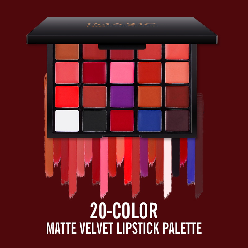 Imagic พาเลทลิปสติก20สี, ลิปแม - Beauty Makeup Palette บทวิจารณ์และราคา