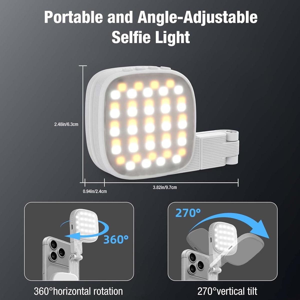 พับได้หรี่แสงเติมไฟไร้สายแบบพก - Led Ring Light บทวิจารณ์และราคา