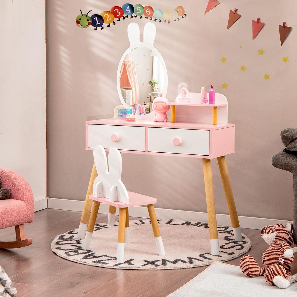โต๊ะเครื่องแป้งเด็ก EY Kids ลา - Beauty Makeup Chair บทวิจารณ์และราคา