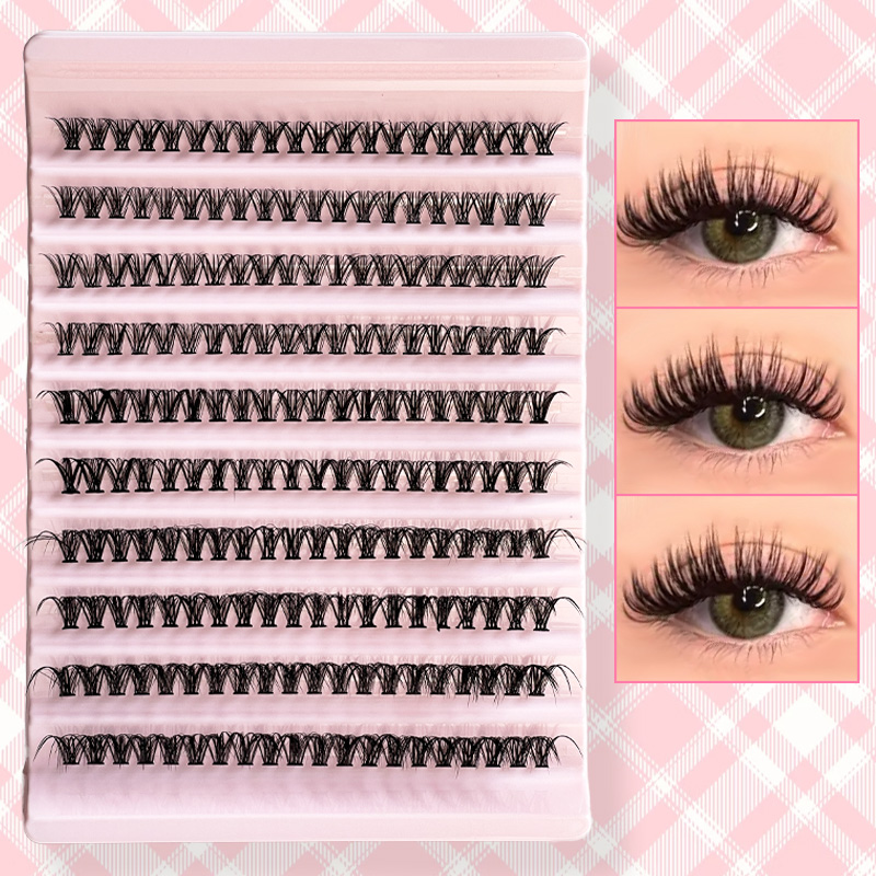 ขนตาปลอมแบบช่อ 8-16 มม. 200 ชิ - False Eyelashes Natural บทวิจารณ์และราคา