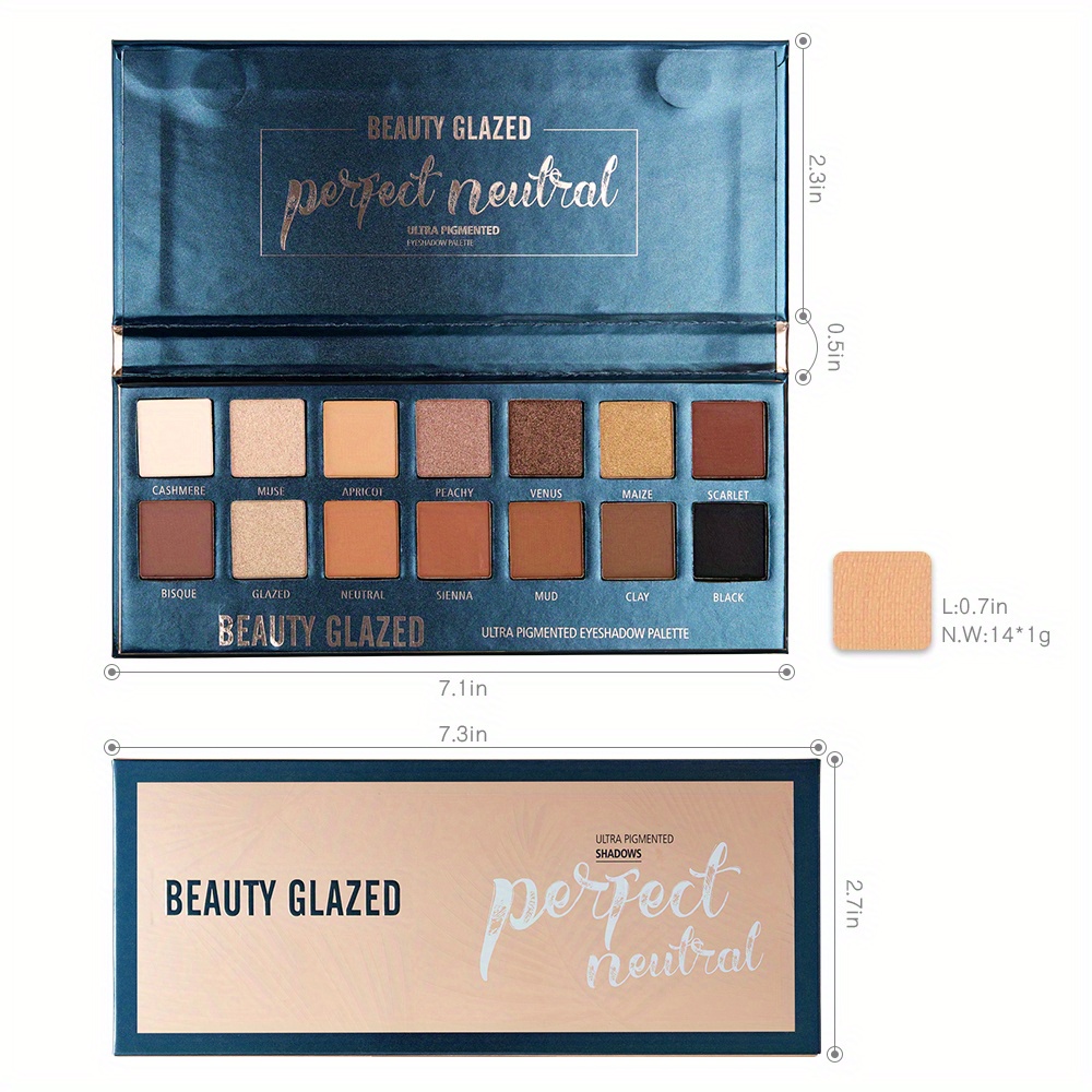 พาเลทอายแชโดว์เคลือบ14สีทาอายแ - Beauty Makeup Palette บทวิจารณ์และราคา