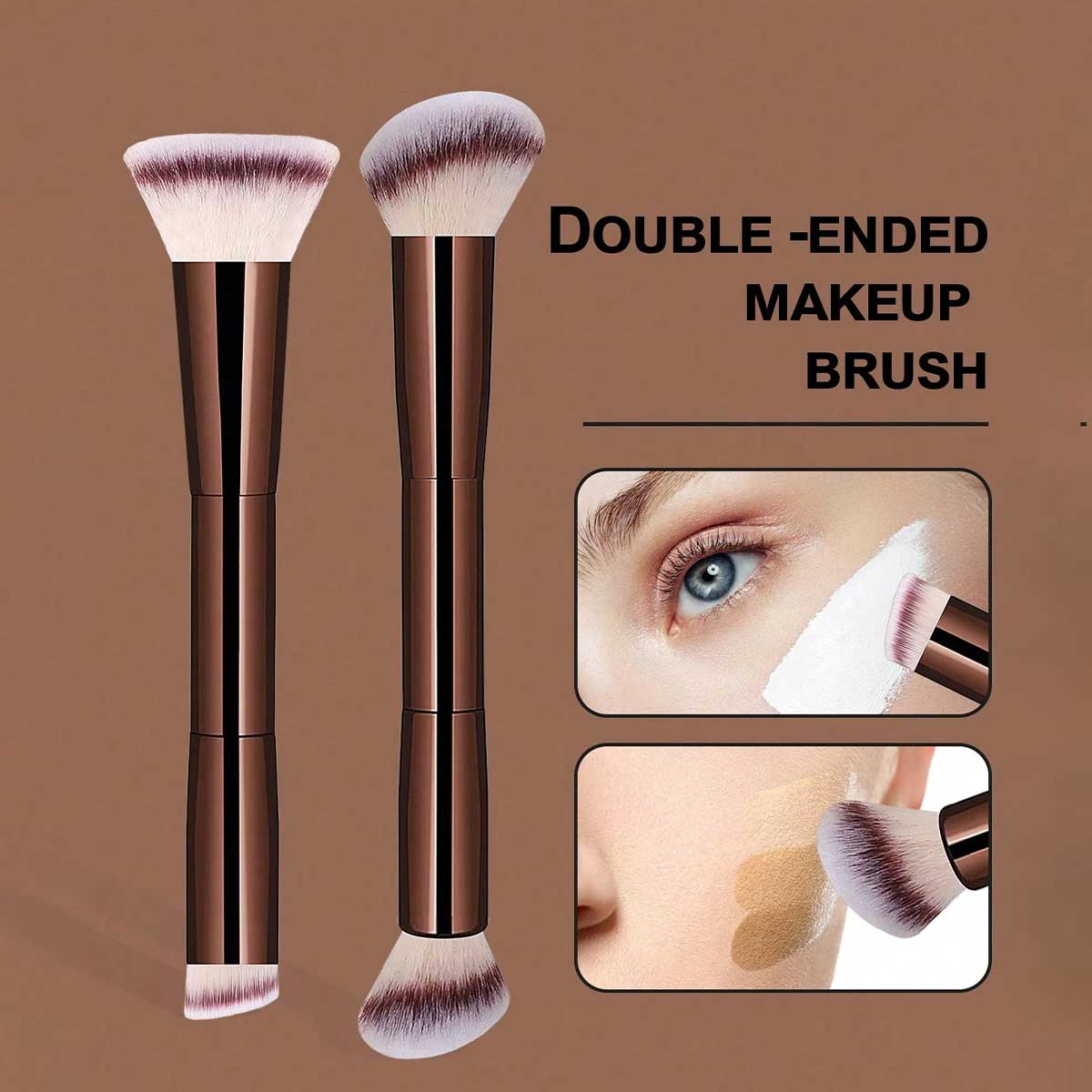 แปรงแต่งหน้าแบบพกพา 2 หัว 2 ชิ - Beauty Queen Makeup บทวิจารณ์และราคา