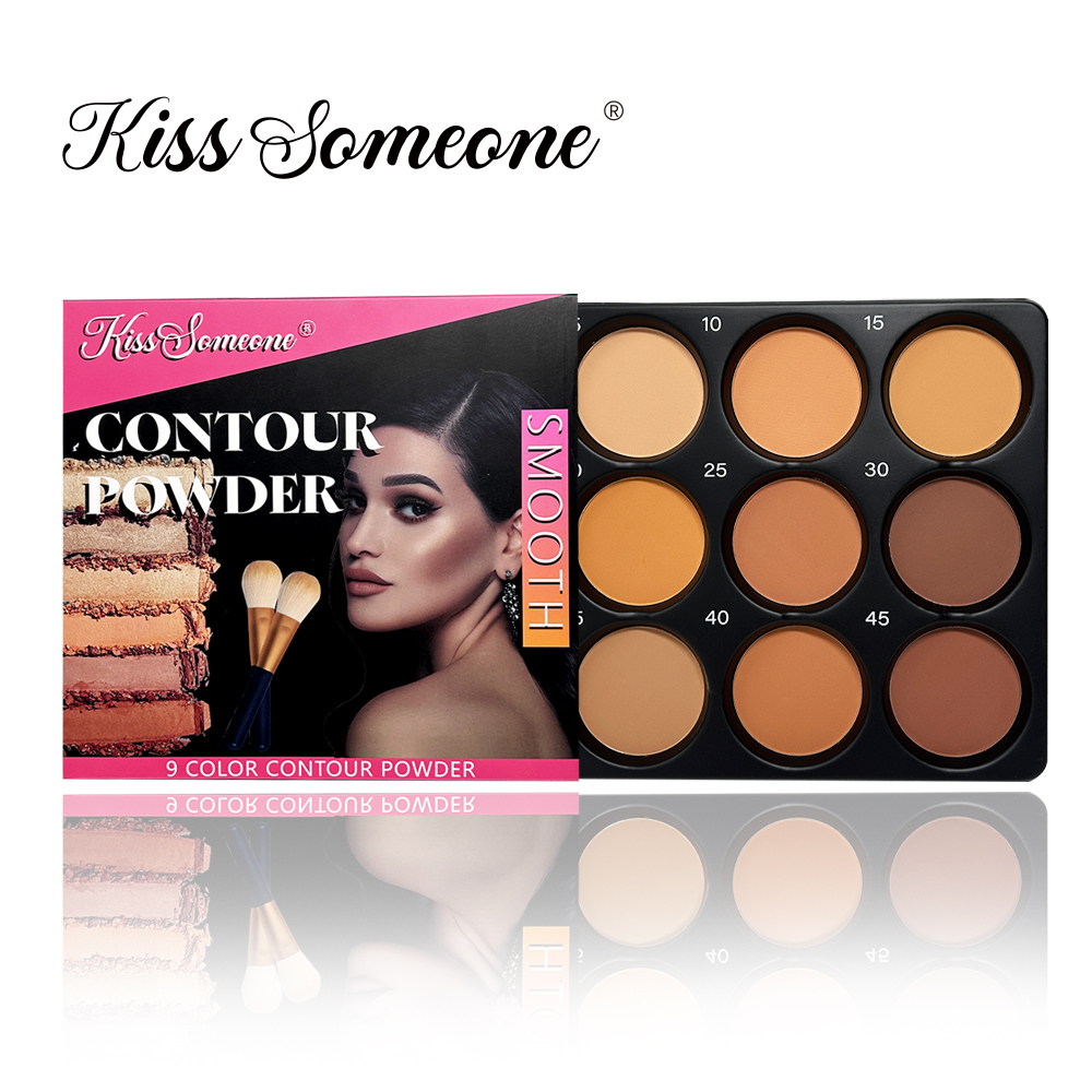พาเลทท์คอนทัวร์แป้ง 9 สี, ชุดแ - Beauty Makeup Palette บทวิจารณ์และราคา