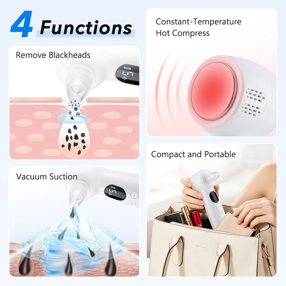 เครื่องดูดฝุ่นกำจัดสิวหัวดำพร้ - Pore Vacuum บทวิจารณ์และราคา
