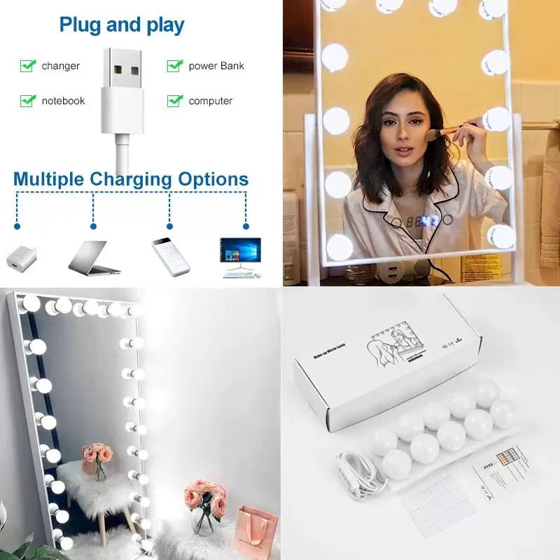 ไฟ LED วางกระจกแต่งหน้าหลอดไฟ, - Beauty Makeup Light บทวิจารณ์และราคา