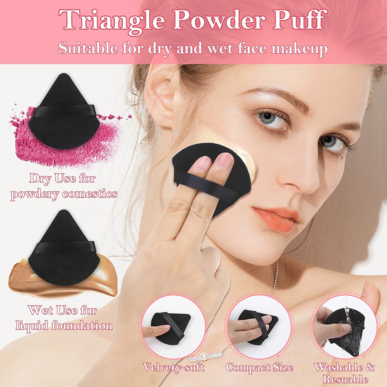 Applicators แต่งหน้าชุดสามเหลี - Beauty Queen Makeup บทวิจารณ์และราคา