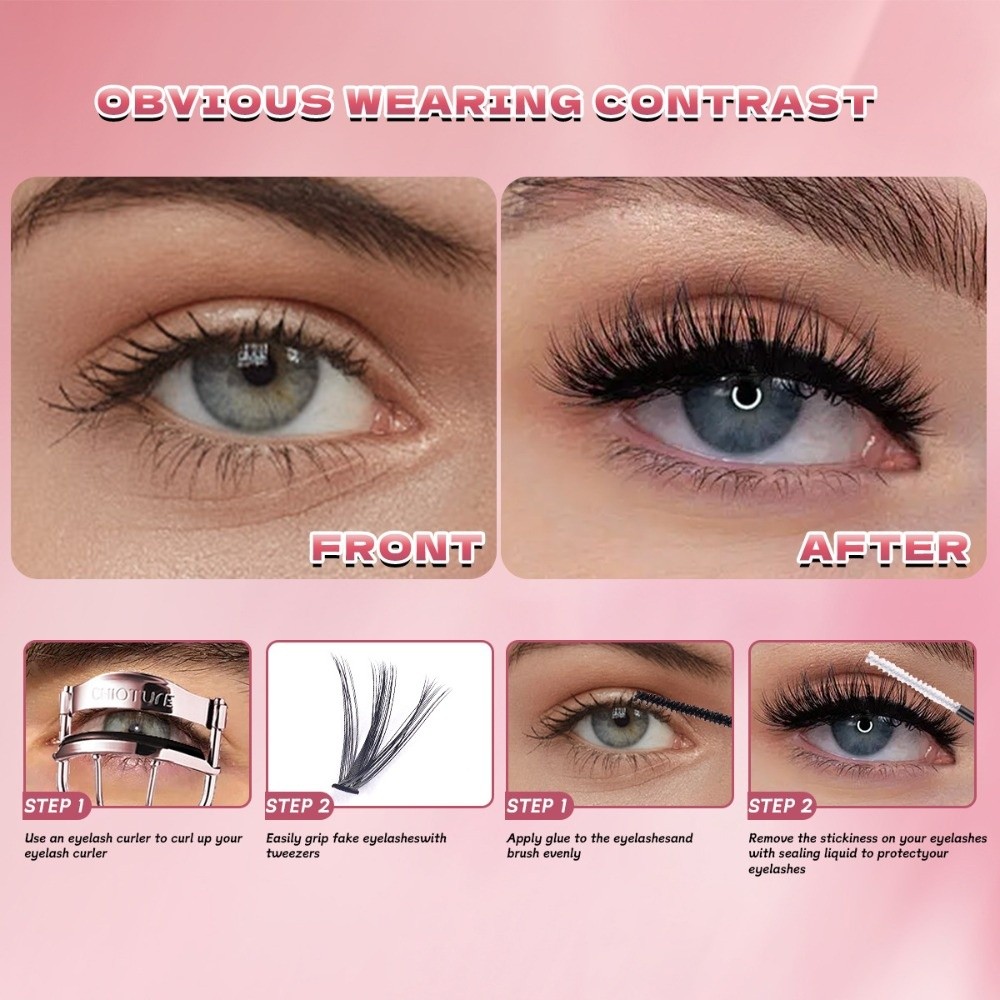 ขนตาปลอมแบบธรรมชาติ ความยาว 8- - False Eyelashes Natural บทวิจารณ์และราคา