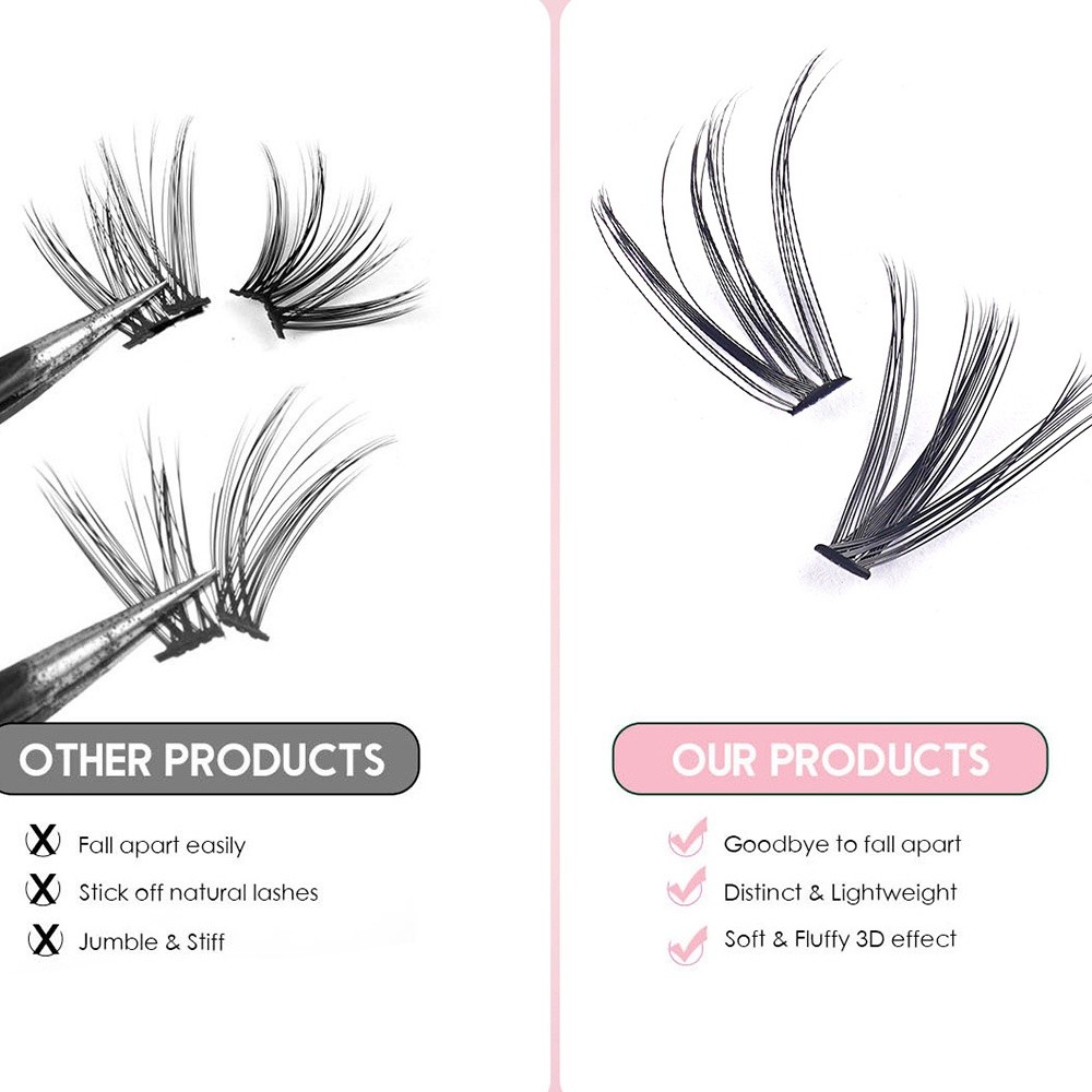 ขนตาปลอมแบบธรรมชาติ ความยาว 8- - False Eyelashes Natural บทวิจารณ์และราคา