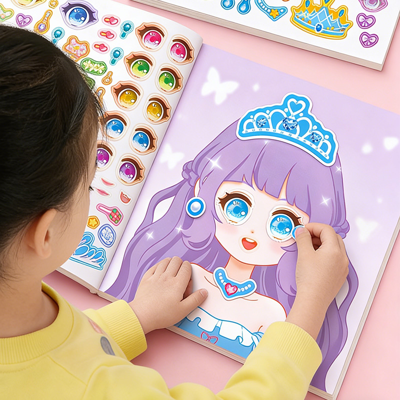 สติกเกอร์แต่งหน้าเจ้าหญิง สมุด - Beauty Makeup Game บทวิจารณ์และราคา